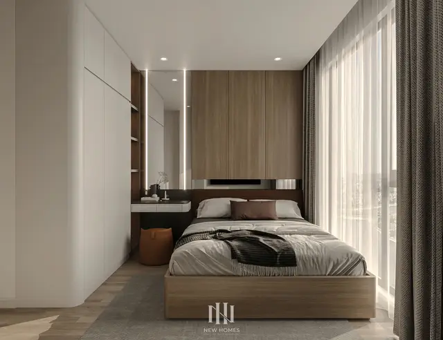Phòng ngủ master — Căn 2PN Hiện đại — Canopy Vinhomes Smart City