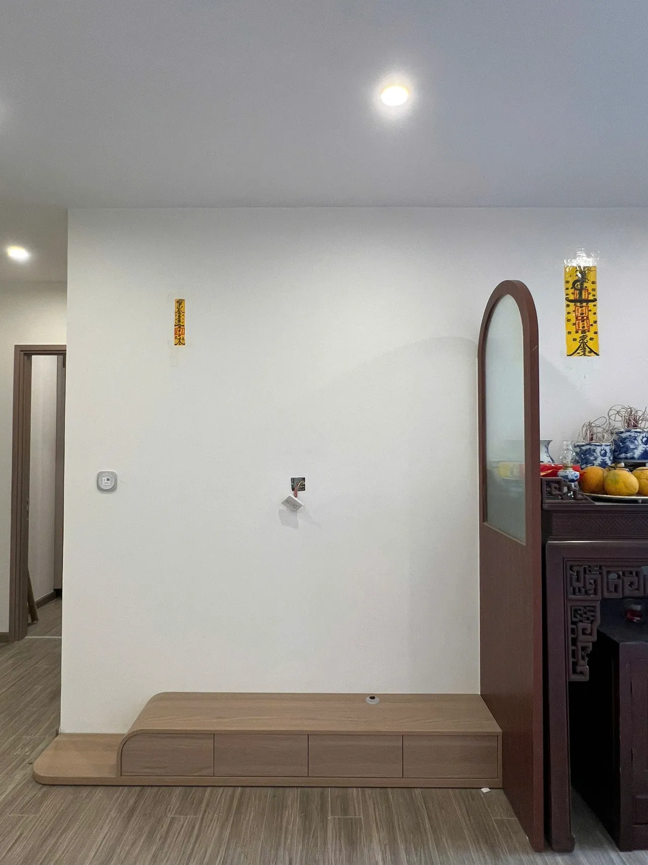 Căn 2PN Hiện đại — GS5 Vinhomes Smart City — phòng khách, hoàn thiện thực tế