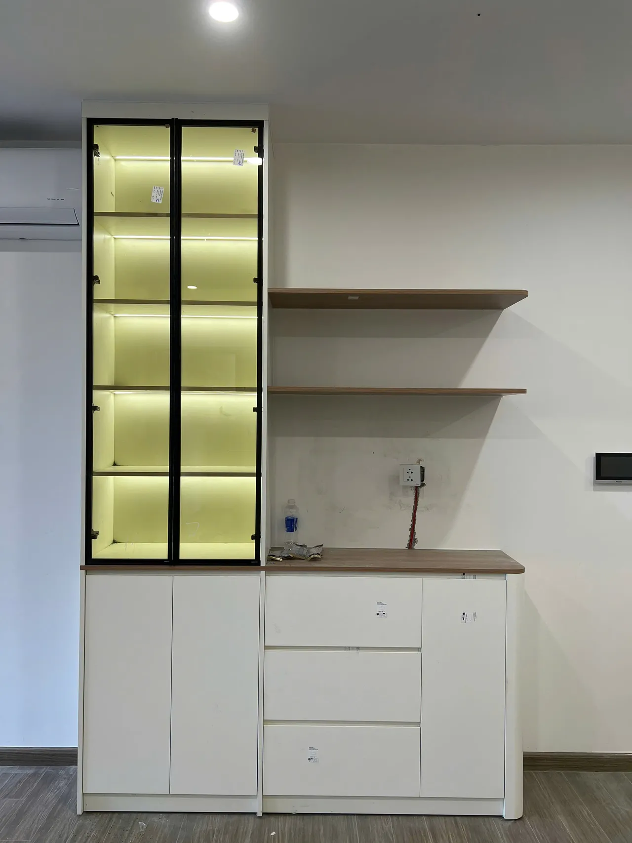 Căn 2PN Hiện đại — GS5 Vinhomes Smart City — phòng khách, hoàn thiện thực tế
