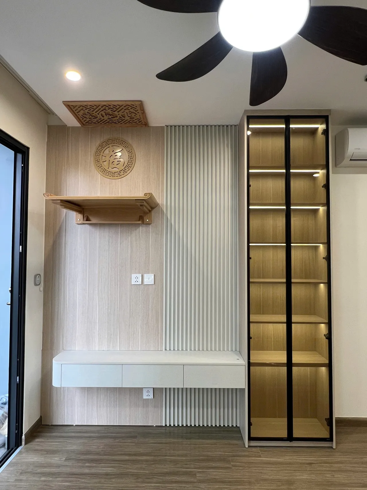 Căn 2PN Hiện đại — GS5 Vinhomes Smart City — phòng khách, hoàn thiện thực tế