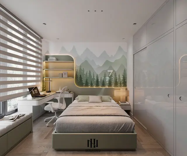 Phòng ngủ 2 — Căn 2PN Hiện đại — GS5 Vinhomes Smart City