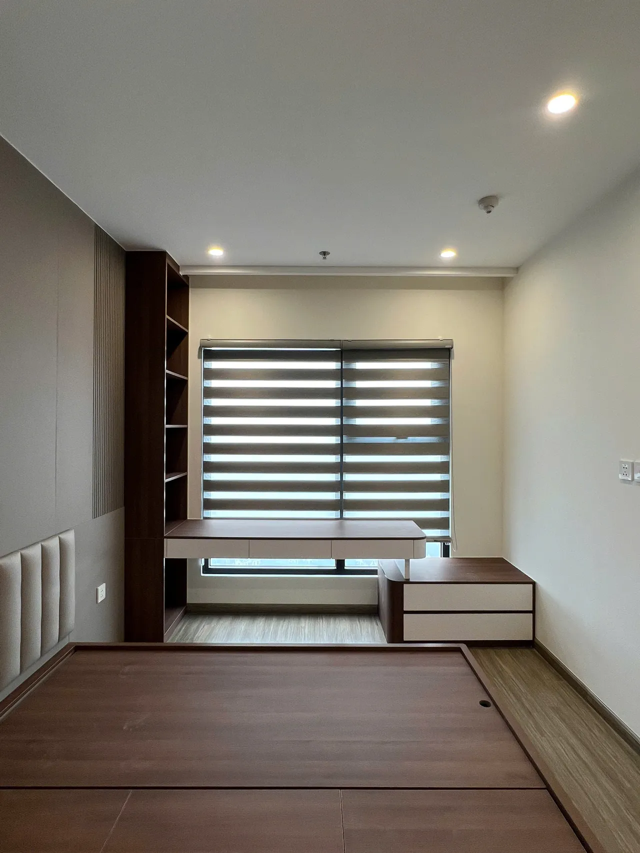 Căn 3PN Hiện đại — GS6 Vinhomes Smart City — phòng ngủ master, hoàn thiện thực tế
