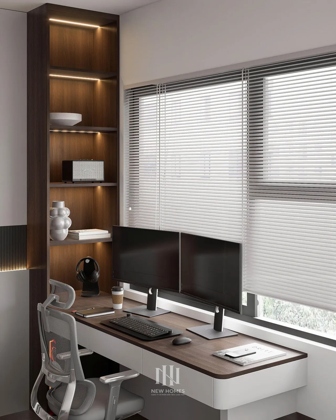 Căn 3PN Hiện đại — GS6 Vinhomes Smart City — phòng ngủ master, thiết kế 3d