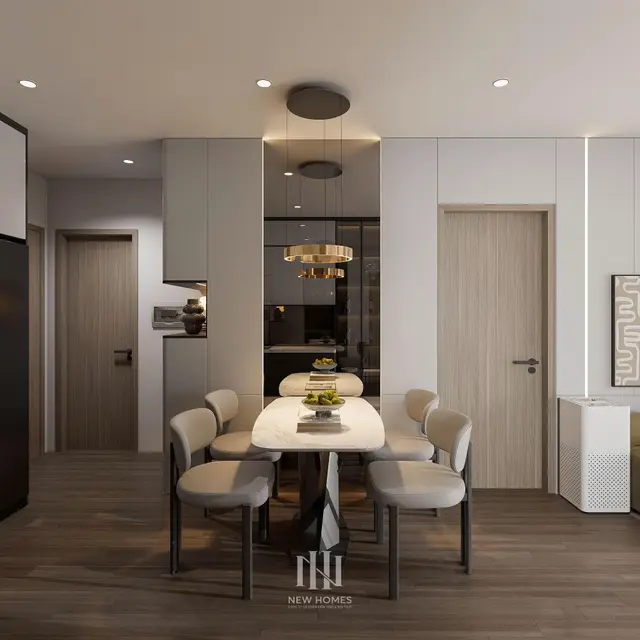 Bếp – phòng ăn — Căn 3PN Hiện đại — GS6 Vinhomes Smart City