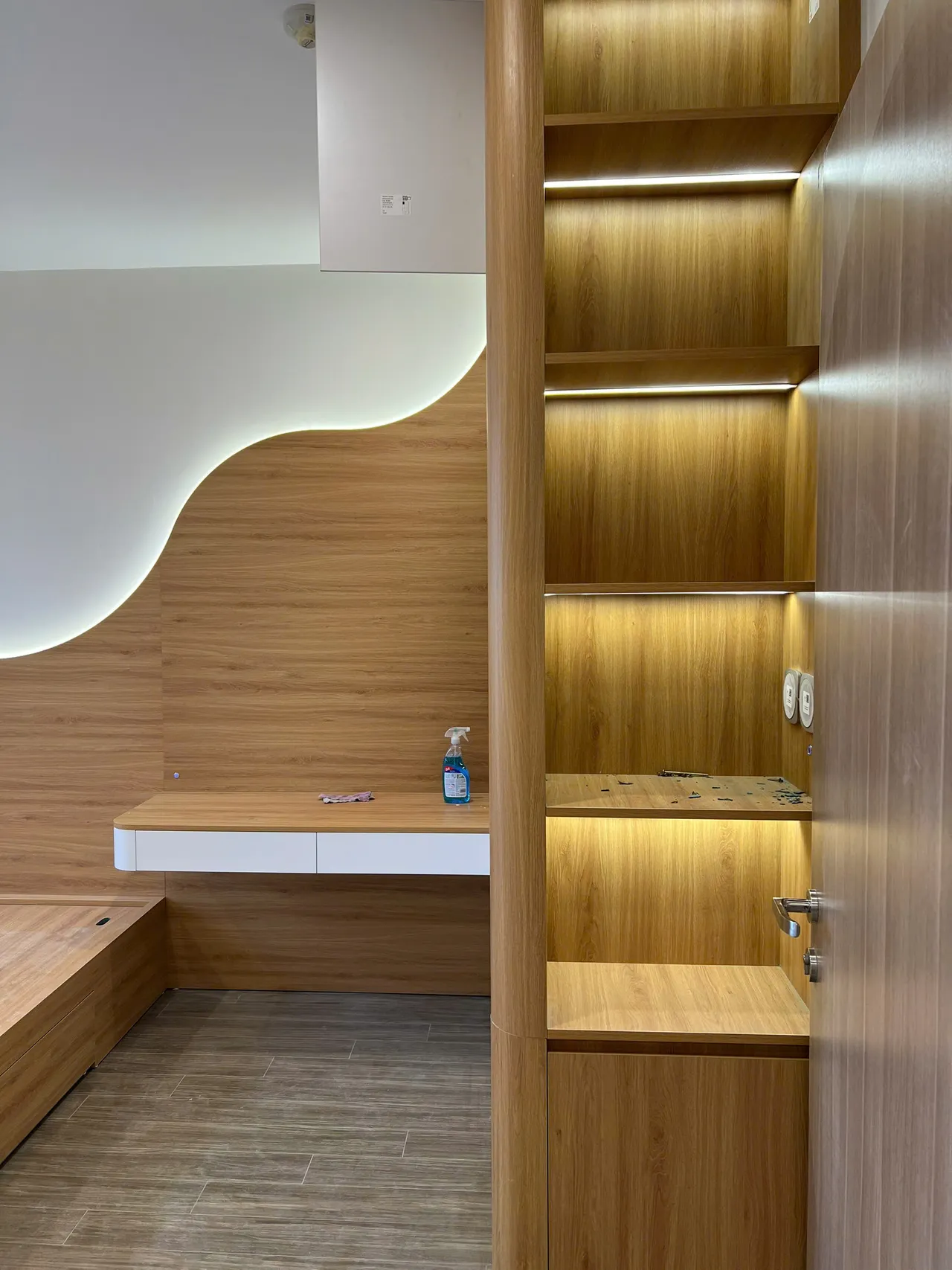 Căn 1PN Hiện đại — GS6 Vinhomes Smart City — phòng ngủ master, hoàn thiện thực tế