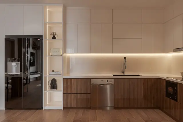 Bếp – phòng ăn — Căn 1PN Hiện đại — GS6 Vinhomes Smart City