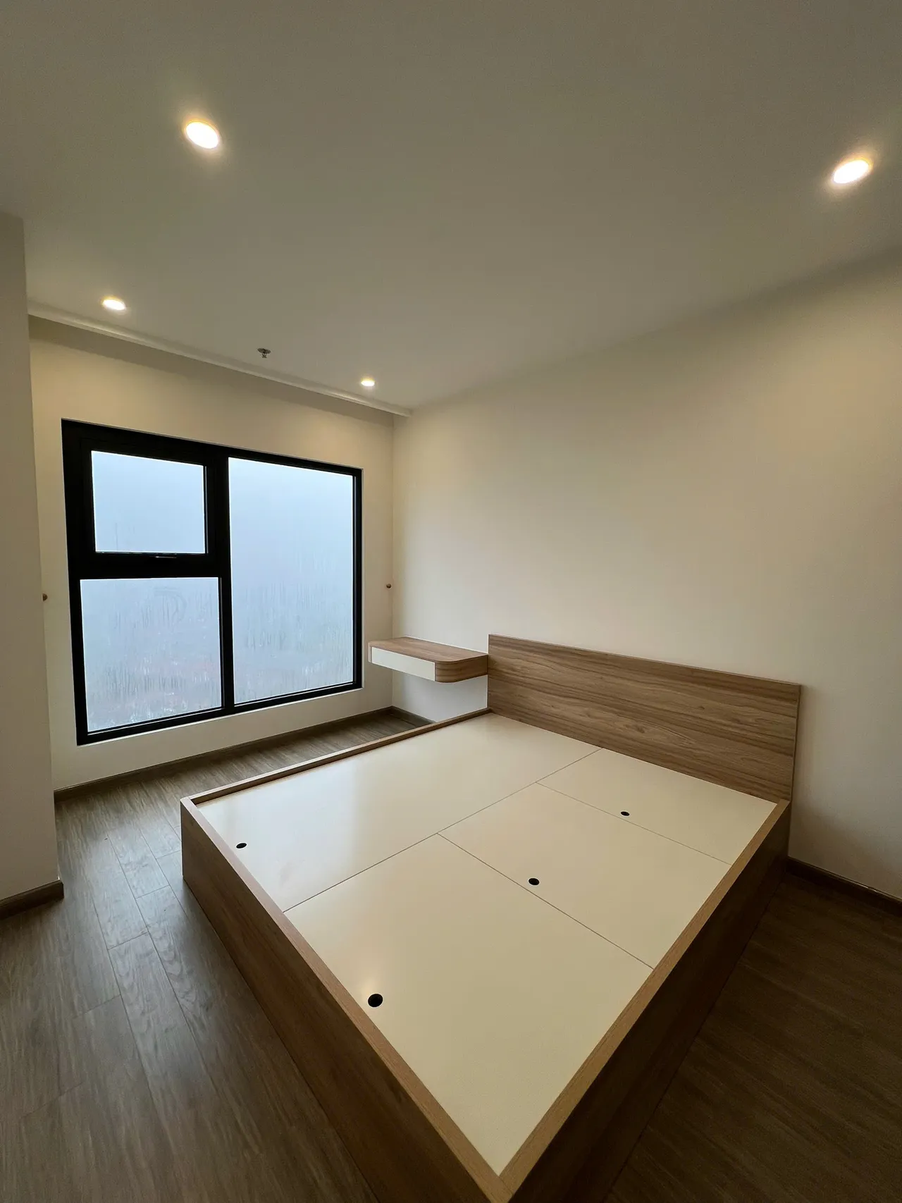 Căn 2PN Hiện đại — GS6 Vinhomes Smart City — phòng ngủ master, hoàn thiện thực tế