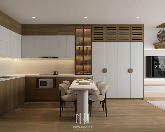 Bếp – phòng ăn — Căn 1PN Hiện đại — GS6 Vinhomes Smart City