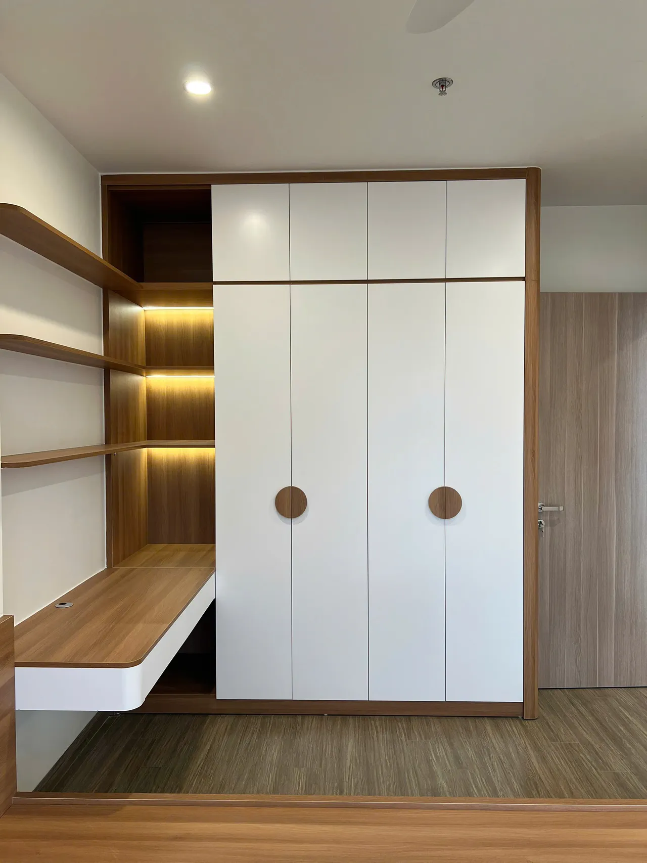 Căn 1PN Hiện đại — GS6 Vinhomes Smart City — phòng ngủ master, hoàn thiện thực tế