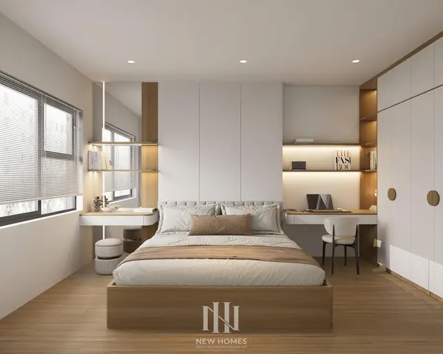 Phòng ngủ master — Căn 1PN Hiện đại — GS6 Vinhomes Smart City