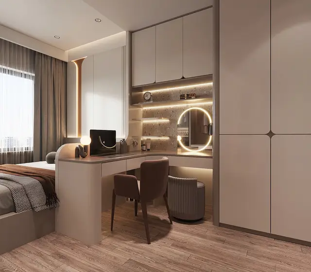 Phòng ngủ master — Mẫu nội thất Hiện đại — Hoà Bình Green City
