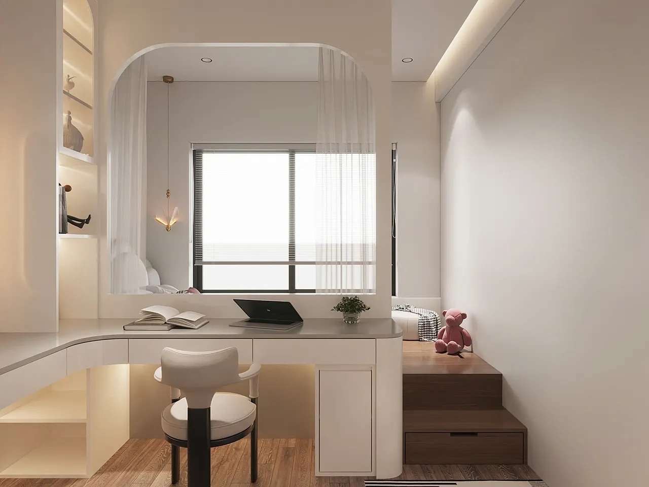 Mẫu nội thất Hiện đại — Hoà Bình Green City — phòng ngủ 2, thiết kế 3d