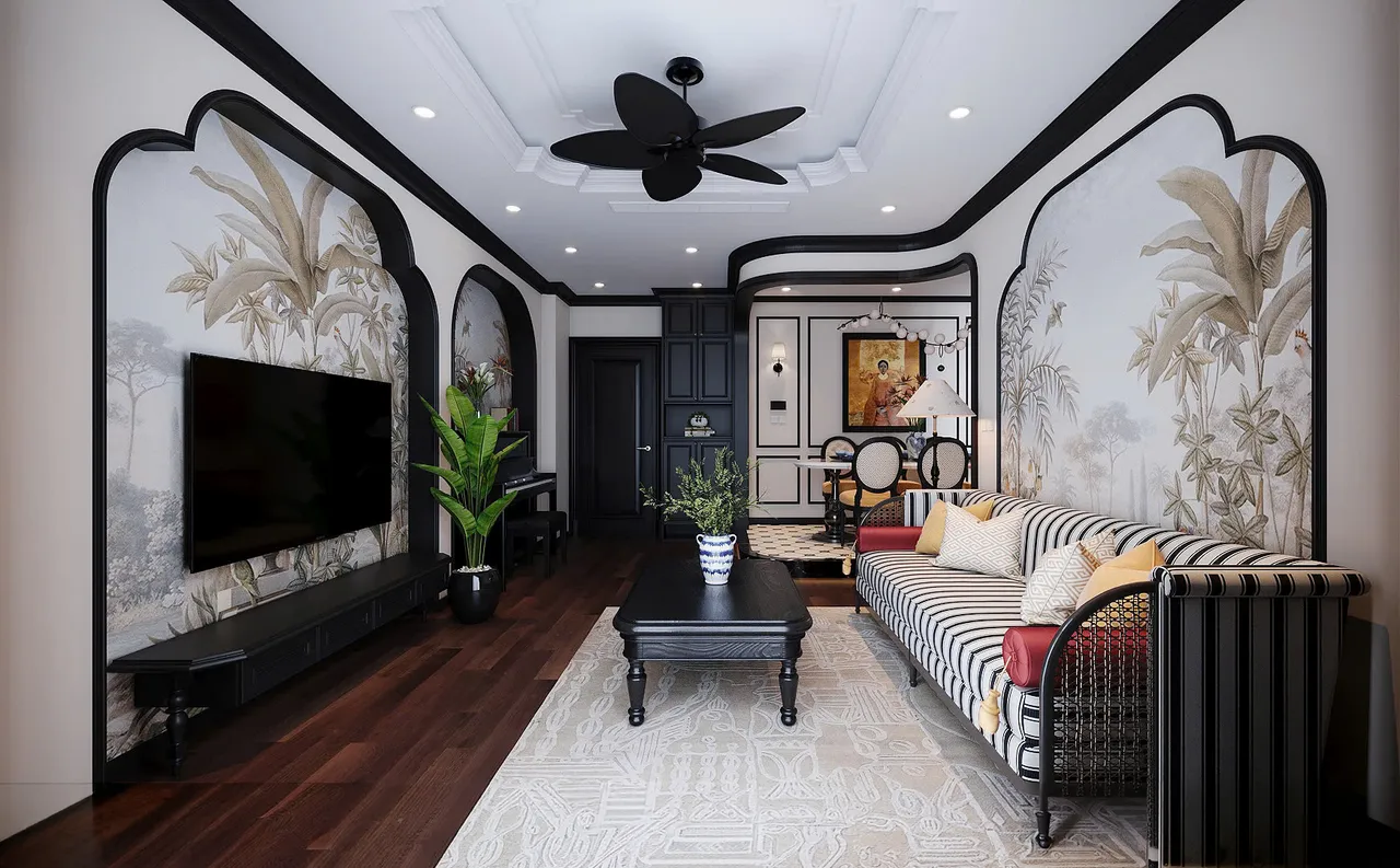 Mẫu nội thất — Khách sạn Nga — phòng khách, thiết kế 3d