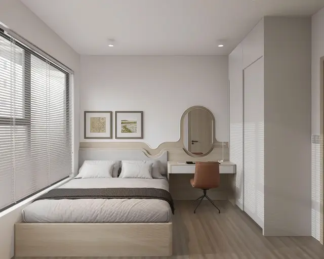 Phòng ngủ master — Căn 2PN Hiện đại — Lumi Hà Nội toà S5