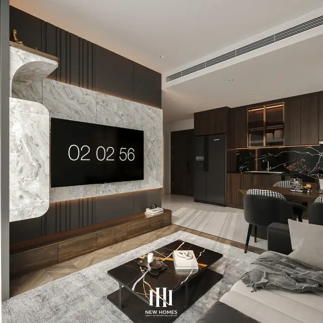 Căn 2PN Hiện đại — Lumière Evergreen toà A1