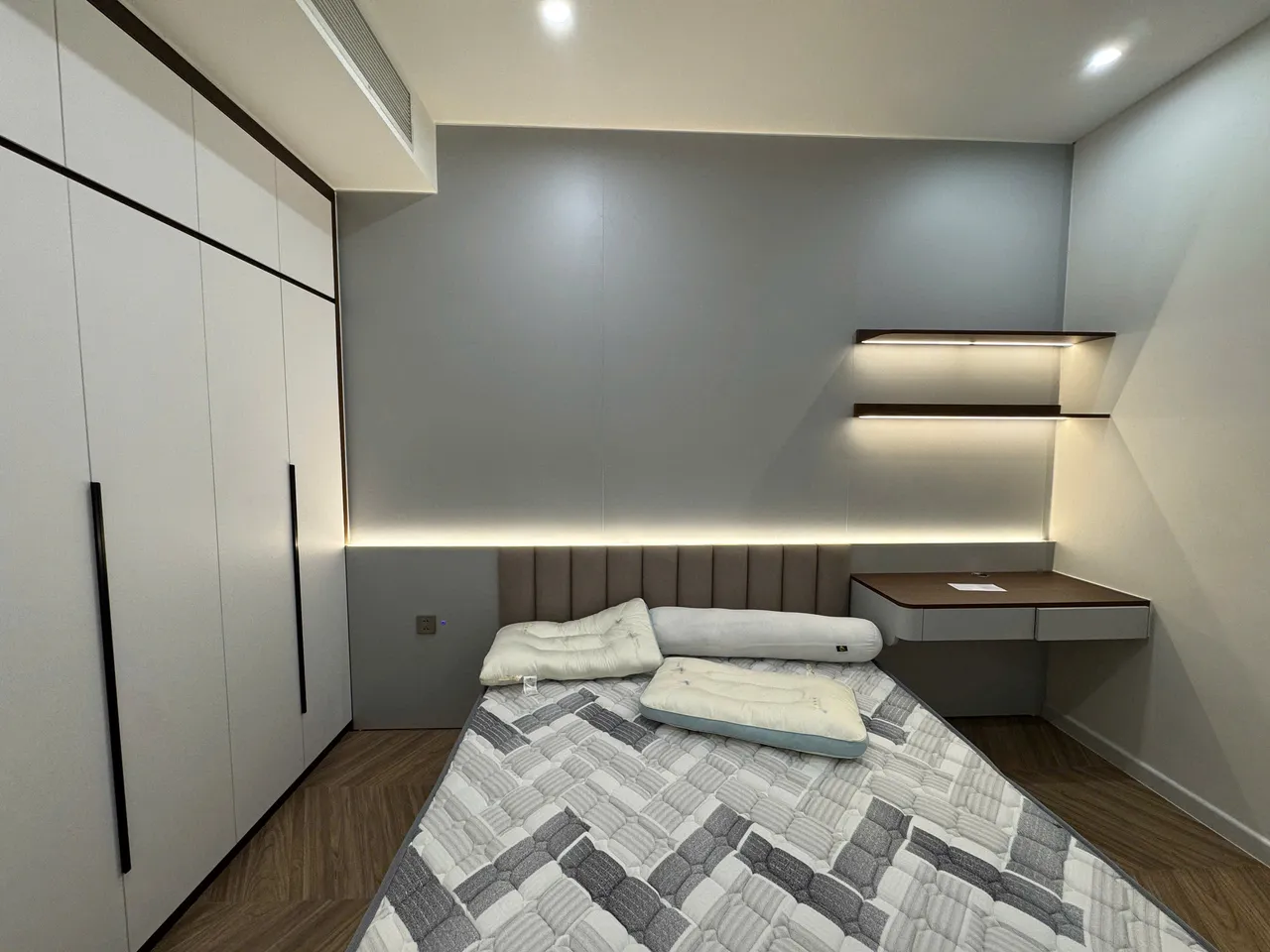 Căn 3PN Hiện đại — Lumière Evergreen toà A2 — phòng ngủ 2, hoàn thiện thực tế