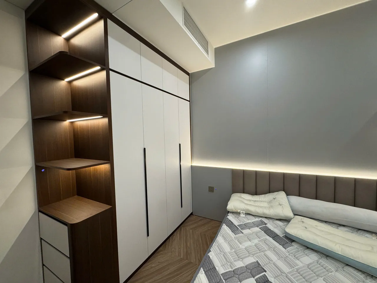 Căn 3PN Hiện đại — Lumière Evergreen toà A2 — phòng ngủ 2, hoàn thiện thực tế