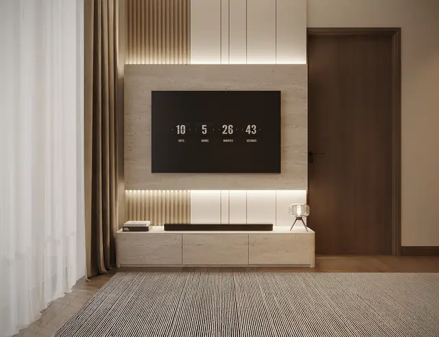 Phòng khách — Căn 2PN Hiện đại — Lumière Evergreen toà A2