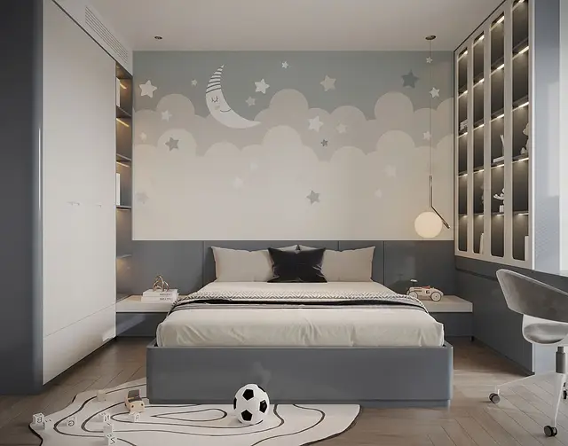 Phòng ngủ 2 — Căn 2PN Hiện đại — Lumière Evergreen toà A2