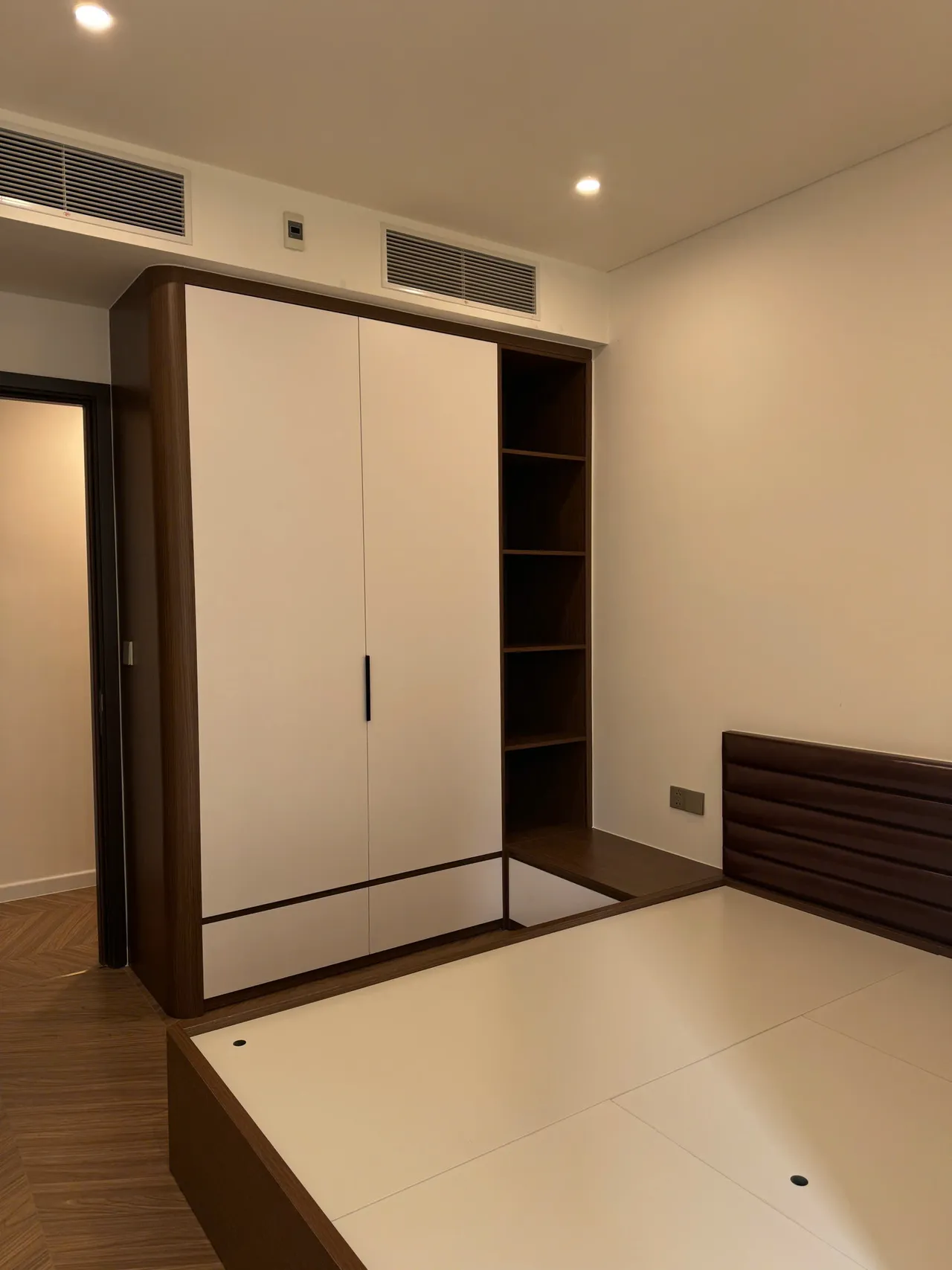 Căn 2PN Hiện đại — Lumière Evergreen toà A2 — phòng ngủ 2, hoàn thiện thực tế