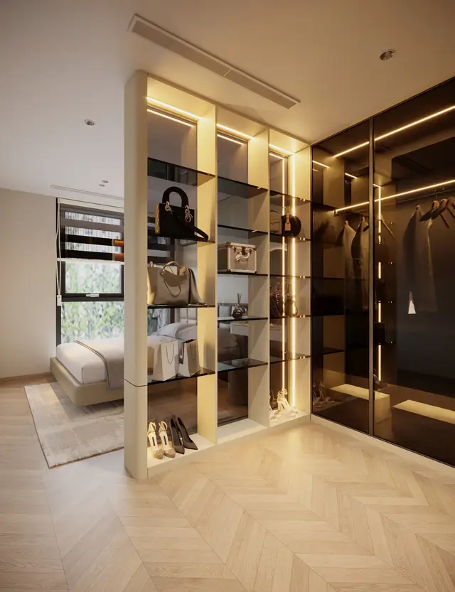 Phòng ngủ master — Căn 3PN Hiện đại — Lumière Evergreen toà A2