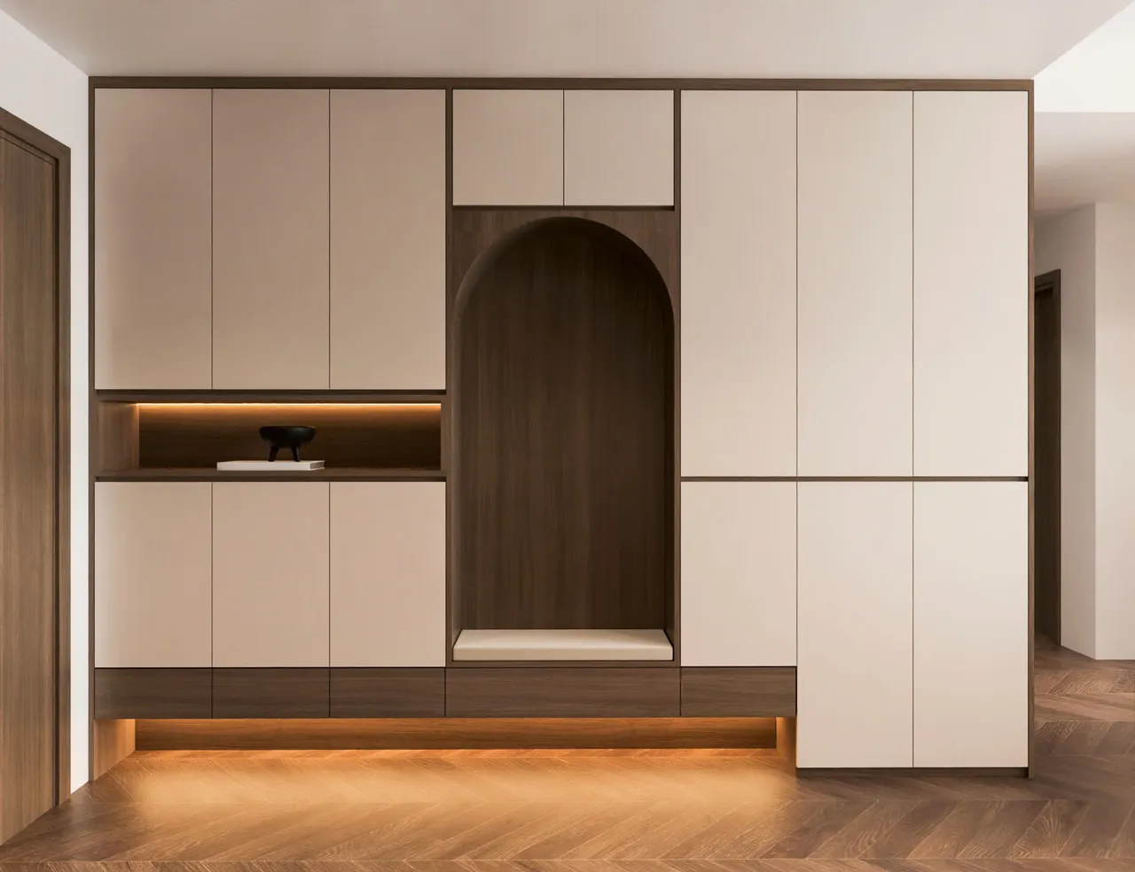 Căn 2PN+ Hiện đại — Lumière Evergreen toà A3 — sảnh – lối vào, thiết kế 3d