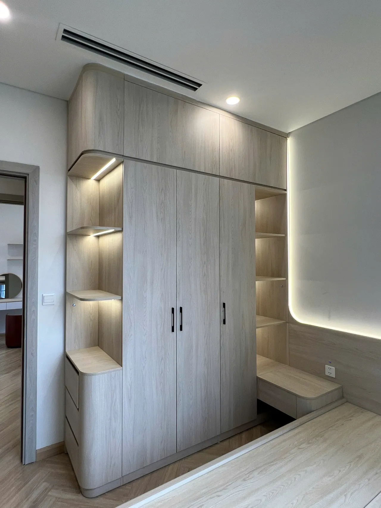 Mẫu nội thất Hiện đại — Masterise — phòng ngủ 2, hoàn thiện thực tế