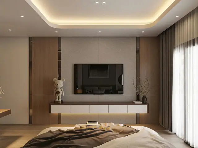 Phòng ngủ master — Mẫu nội thất Hiện đại — Nhà ở Phú Lộc