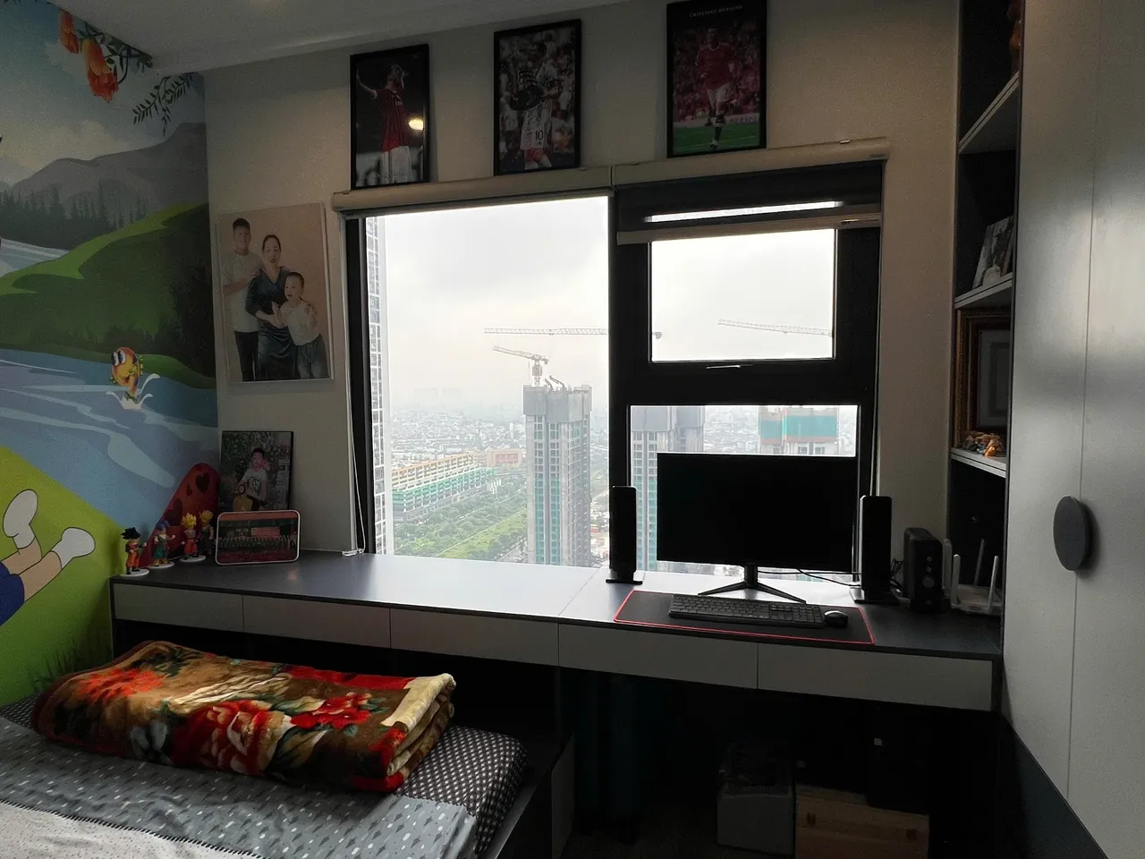 Căn 2PN Hiện đại — SA1 Vinhomes Smart City — phòng ngủ 2, hoàn thiện thực tế