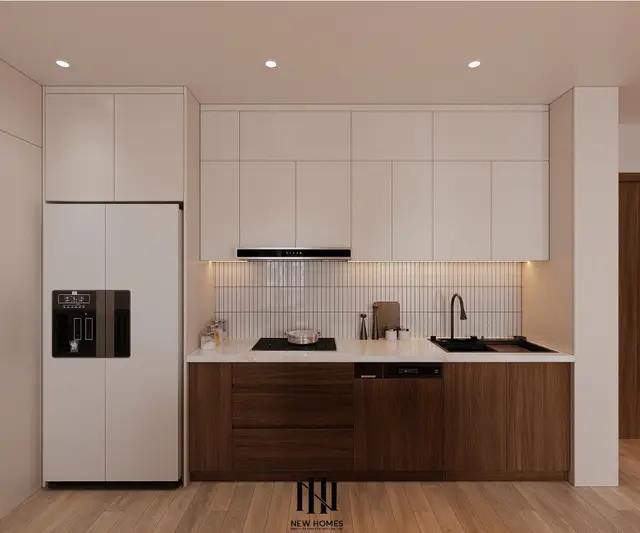 Bếp – phòng ăn — Căn 2PN Japandi — TC2 Vinhomes Smart City