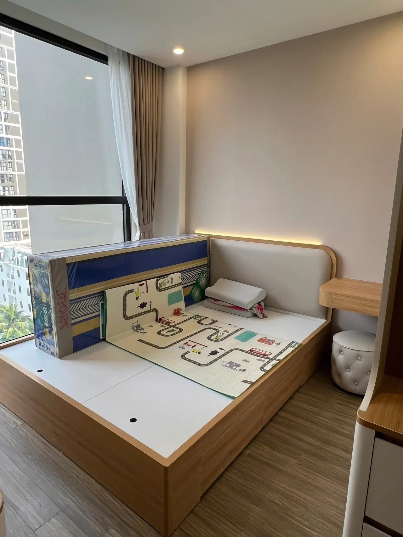 Căn 2PN Hiện đại — TC3 Vinhomes Smart City — phòng ngủ 2, hoàn thiện thực tế