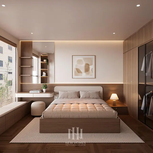 Phòng ngủ master — Căn 2PN Hiện đại — The Beverly BE2 Vinhomes Ocean Park