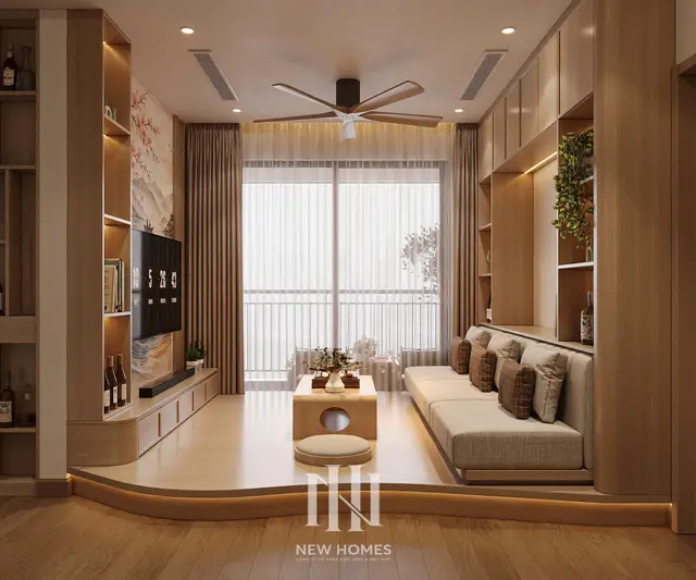 Căn 3PN Japandi — The Beverly BE4 Vinhomes Ocean Park